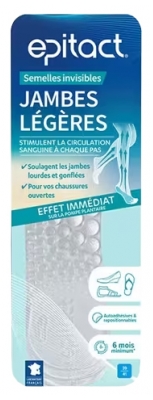 Epitact 1 Paire Semelles Invisibles Jambes Légères - Taille : 39 - 41