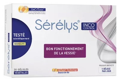 Sérélys Incocontrol - Complément Alimentaire à Base de Plantes Pour le Maintien du Bon Fonctionnement de la Vessie (2) - 30 Gélules