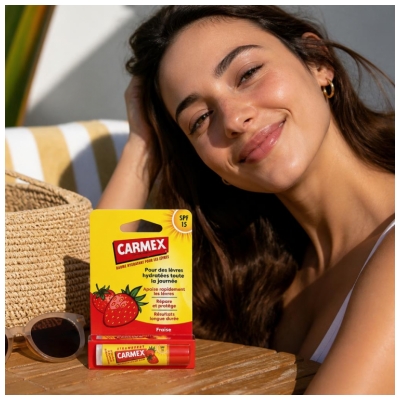 Carmex Fraise Baume Lèvres Hydratant SPF15 4,25 g