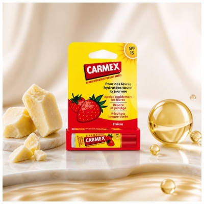 Carmex Fraise Baume Lèvres Hydratant SPF15 4,25 g