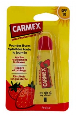 Carmex Fraise Baume Lèvres Hydratant SPF15 Tube 10 g