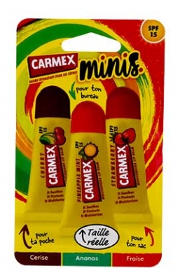 Carmex Minis Tubes SPF15 5 g 3 Unités