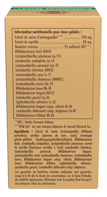 Solgar Probiotiques Mood+ Bien Être Mental Ant-Stress 25 Milliards UFC 60 Gélules