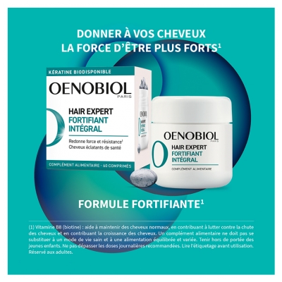 Oenobiol Hair Expert Fortifiant Intégral Force et Résistance 60 Comprimés