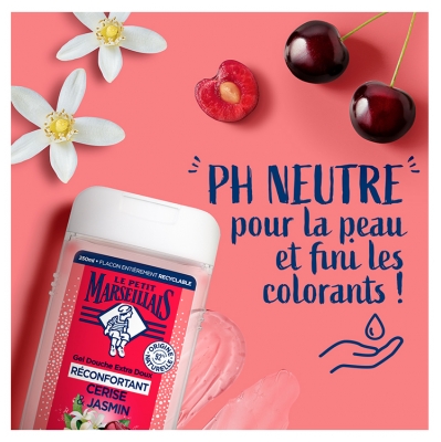 Le Petit Marseillais Gel Douche Hydratant Extra Doux Cerise & Jasmin 250 ml