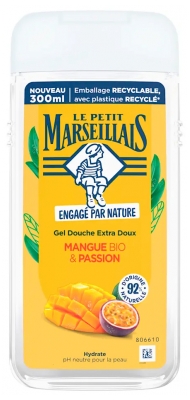 Le Petit Marseillais Gel Douche Hydratant Extra Doux Mangue Bio & Passion 250 ml