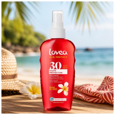 Lovea Huile Sèche Monoï de Tahiti SPF30 150 ml