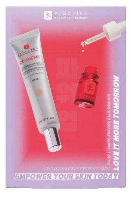 Erborian CC Crème à la Centella SPF30 Tube 40 ml + Skin Therapy Huile de Nuit 10 ml - Teinte : Clair