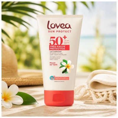 Lovea Sun Protect Lait Hydratant Monoï de Tahiti SPF50+ 150 ml