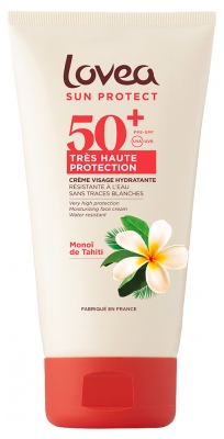 Lovea Sun Protect Crème Visage Hydratante Monoï de Tahiti SPF50+ 50 ml