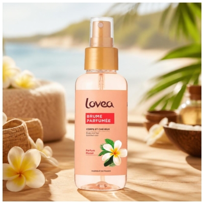 Lovea Brume Parfumée Monoï Cheveux et Corps 100 ml