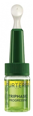 René Furterer Triphasic Progressive Traitement Antichute Longévité & Densité 8 Ampoules de 5,5 ml