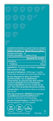 Vital Proteins Marine Collagen Peau Cheveux et Ongles 10 Sachets