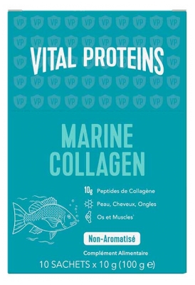 Vital Proteins Marine Collagen Peau Cheveux et Ongles 10 Sachets