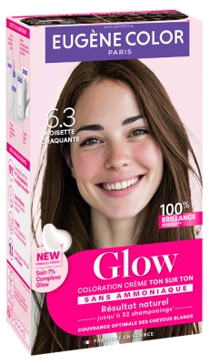 Eugène Color Glow Coloration Crème Ton sur Ton Sans Ammoniaque - Coloration : 6.3 Noisette Craquante