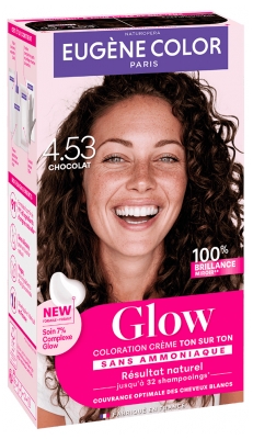 Eugène Color Glow Coloration Crème Ton sur Ton Sans Ammoniaque - Coloration : 4.53 Chocolat
