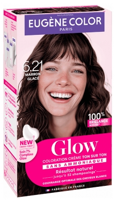 Eugène Color Glow Coloration Crème Ton sur Ton Sans Ammoniaque - Coloration : 6.21 Marron Glacé
