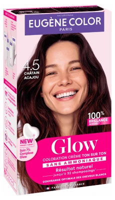Eugène Color Glow Coloration Crème Ton sur Ton Sans Ammoniaque - Coloration : 4.5 Châtain Acajou