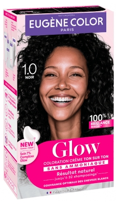 Eugène Color Glow Coloration Crème Ton sur Ton Sans Ammoniaque - Coloration : 1.0 Noir