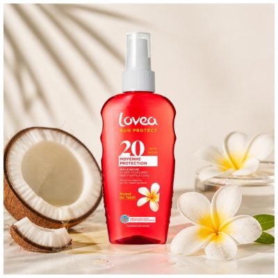 Lovea Huile Sèche Monoï de Tahiti SPF20 150 ml