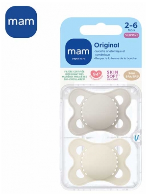MAM 2 Sucettes Original Tendance 2 à 6 Mois