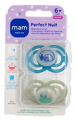 Sucettes Apaisantes pour Bébé de 6 Mois et Plus: Découvrez une alternative parfaite aux sucettes MAM Perfect Nuit - Modèle : Moutons et Grenouilles