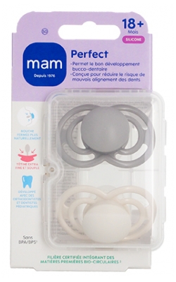 Sucettes Perfect Tendance 18 Mois et + - MAM Alternatif