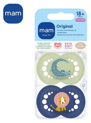 MAM 2 Sucettes Original Animaux Dès 18 Mois