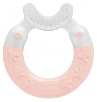 MAM Anneau de Dentition Nettoyant Dès 3 Mois - Couleur : Rose