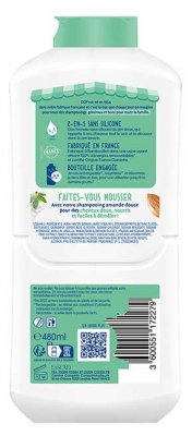 Dop Shampoing 2en1 Ultra Démêlant Amande Douce Tous Types de Cheveux 480 ml