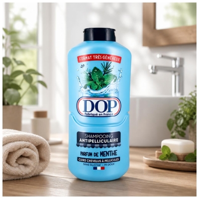 Dop Shampoing Antipelliculaire Cuir Chevelu à Pellicules Parfum Menthe 500 ml