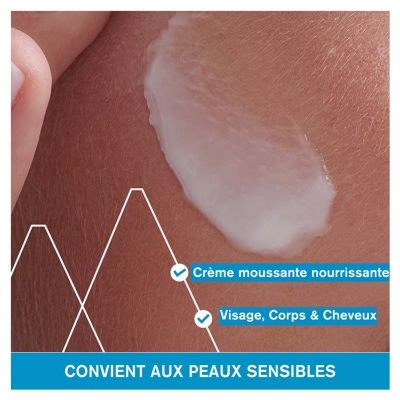 Uriage Derm-Phy Crème Lavante Dermatologique Visage Corps et Cheveux 1 L