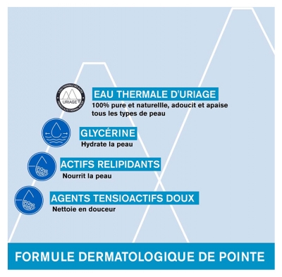 Uriage Derm-Phy Gel Surgras Dermatologique Visage et Corps 1 L