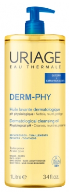Uriage Derm-Phy Huile Lavante Visage et Corps 1 L