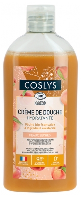 Coslys Crème de Douche Hydratante Pêche & Ingrédients Revalorisés Toutes Peaux Bio 250 ml