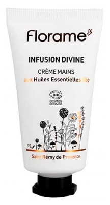 Florame Infusion Divine Crème Mains aux Huiles Essentielles Bio 30 ml