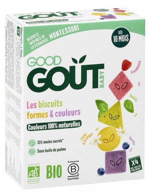 Good Goût Dès 10 Mois Les Biscuits Formes & Couleurs Bio 80 g