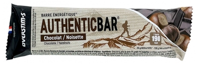 Overstims Barre Authentic Bar Chocolat Noisette - Saveur : Chocolat - Noisette