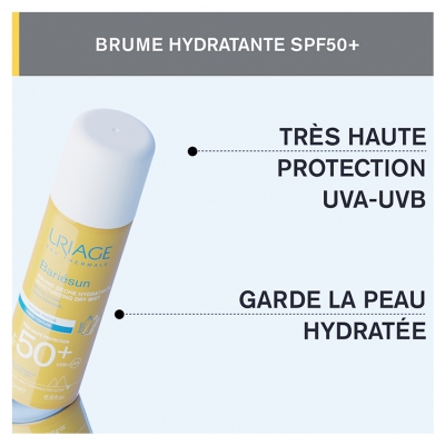 Uriage Bariésun Brume Sèche Hydratante Peaux Sensibles SPF50+ 200 ml