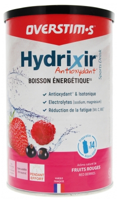 Overstims Hydrixir Antioxydant Préparation pour Boisson 600 g - Saveur : Fruits Rouges