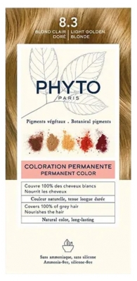 Phyto Couleur Coloration Permanente - Pigments Végétaux - Coloration : 8.3 Blond Clair Doré