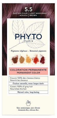 Phyto Couleur Coloration Permanente - Pigments Végétaux - Coloration : 5.5 Châtain Clair Acajou