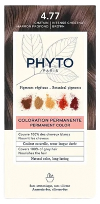 Phyto Couleur Coloration Permanente - Pigments Végétaux - Coloration : 4.77 Châtain Marron Profond
