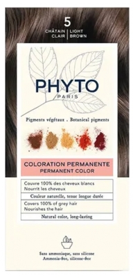 Phyto Couleur Coloration Permanente - Pigments Végétaux - Coloration : 5 Châtain Clair