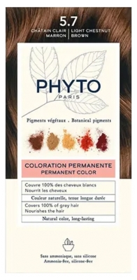 Phyto Couleur Coloration Permanente - Pigments Végétaux - Coloration : 5.7 Châtain Clair Marron