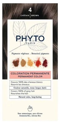 Phyto Couleur Coloration Permanente - Pigments Végétaux - Coloration : 4 Châtain