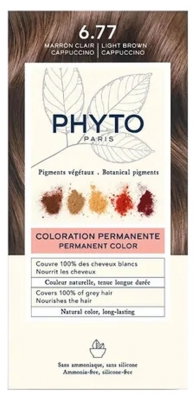 Phyto Couleur Coloration Permanente - Pigments Végétaux - Coloration : 6.77 Marron Clair Cappuccino