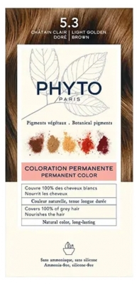 Phyto Couleur Coloration Permanente - Pigments Végétaux - Coloration : 5.3 Châtain Clair Doré