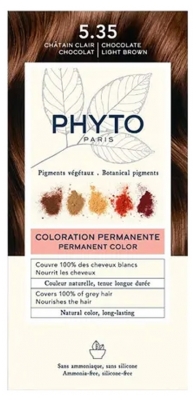 Phyto Couleur Coloration Permanente - Pigments Végétaux - Coloration : 5.35 Châtain Clair Chocolat