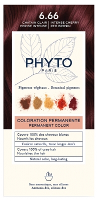 Phyto Couleur Coloration Permanente - Pigments Végétaux - Coloration : 6.66 Châtain Clair